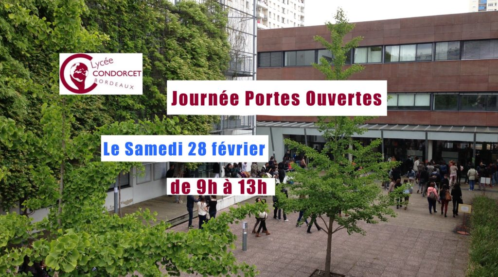 Journées Portes Ouvertes 2026 au lycée Condorcet